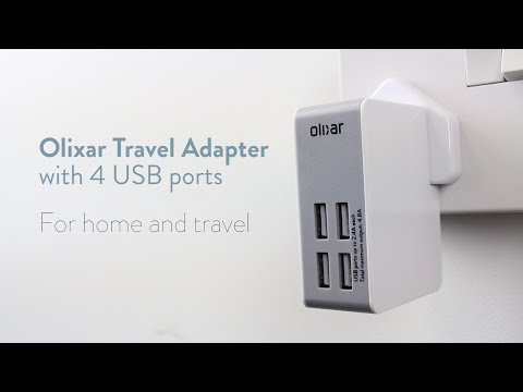 Olixar Travel Adapter with 4 USB ports - 4.8A - UCS9OE6KeXQ54nSMqhRx0_EQ