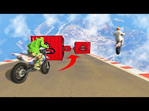 CAN YOU DODGE OBSTACLES ON A VERTICAL RAMP?! (GTA 5 Funny Moments) - UC0DZmkupLYwc0yDsfocLh0A