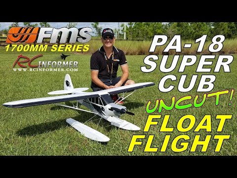 FMS PA-18 SUPER CUB 1700MM UNCUT Float Flight Demo By: RCINFORMER - UCdnuf9CA6I-2wAcC90xODrQ