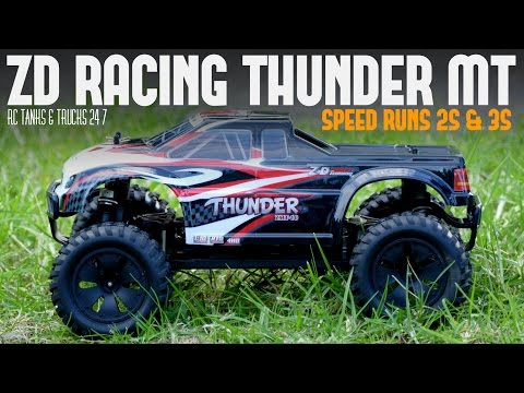 ZD RACING THUNDER ZMT-10 4WD Brushless Monster Truck - Speed Runs On 2S & 3S - UC1JRbSw-V1TgKF6JPovFfpA