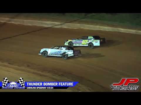 Thunder Bomber Feature - Carolina Speedway 4/5/24 - dirt track racing video image