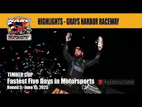 RACE HIGHLIGHTS: NARC SPRINT CARS @ GRAYS HARBOR RACEWAY - JUNE 15, 2025 - dirt track racing video image