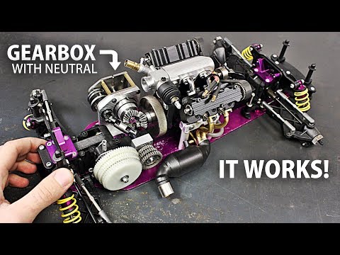 Making a DRIVETRAIN and Installing the Micro V4 ENGINE on the RC Car! - UCfCKUsN2HmXfjiOJc7z7xBw