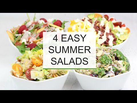4 Easy Summer Salad Recipes | Healthy + Delicious - UCj0V0aG4LcdHmdPJ7aTtSCQ
