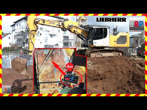 Cab View: Liebherr R 926 VA & Sattelkipper, Baugrube Quartiershaus, Schorndorf, 2025. Teil 9