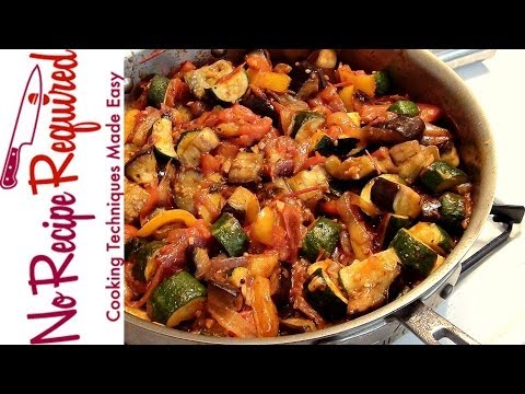 Ratatouille Recipe - NoRecipeRequired.com - UC2Kqui8VRpm1uMKl7QQGX2w