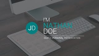 JD - Personal (CV/Resume) Powerpoint Presentation Template (Free!)