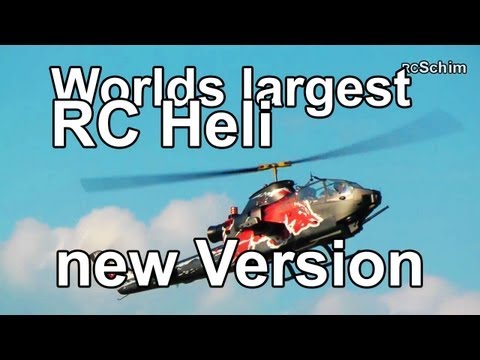 Worlds largest RC Helis - New!!! Version RED BULL Cobra (11kW power turbine! Josef Schmirl) - UCIIDxEbGpew-s46tIxk5T3g