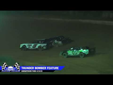 Thunder Bomber Feature - HorsePower Park 4/15/23 - dirt track racing video image