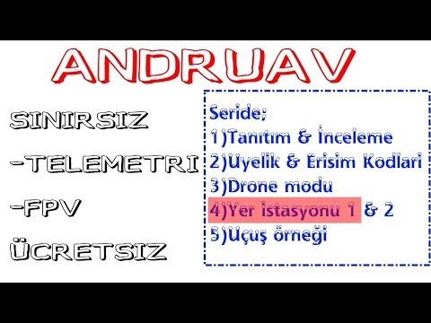 Andruav Programı -4- (Sınırsız telemetri & FPV) Yer İstasyonu Kullanımı (Android - Qgroundcontrol)