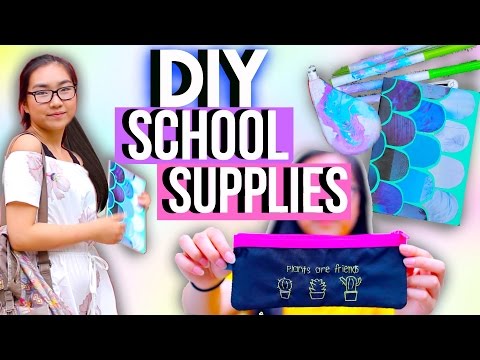 DIY School Supplies 2016 | Decorate for Back to School | JENerationdIY - UCZll0PJXjErnm97V18BpBlQ