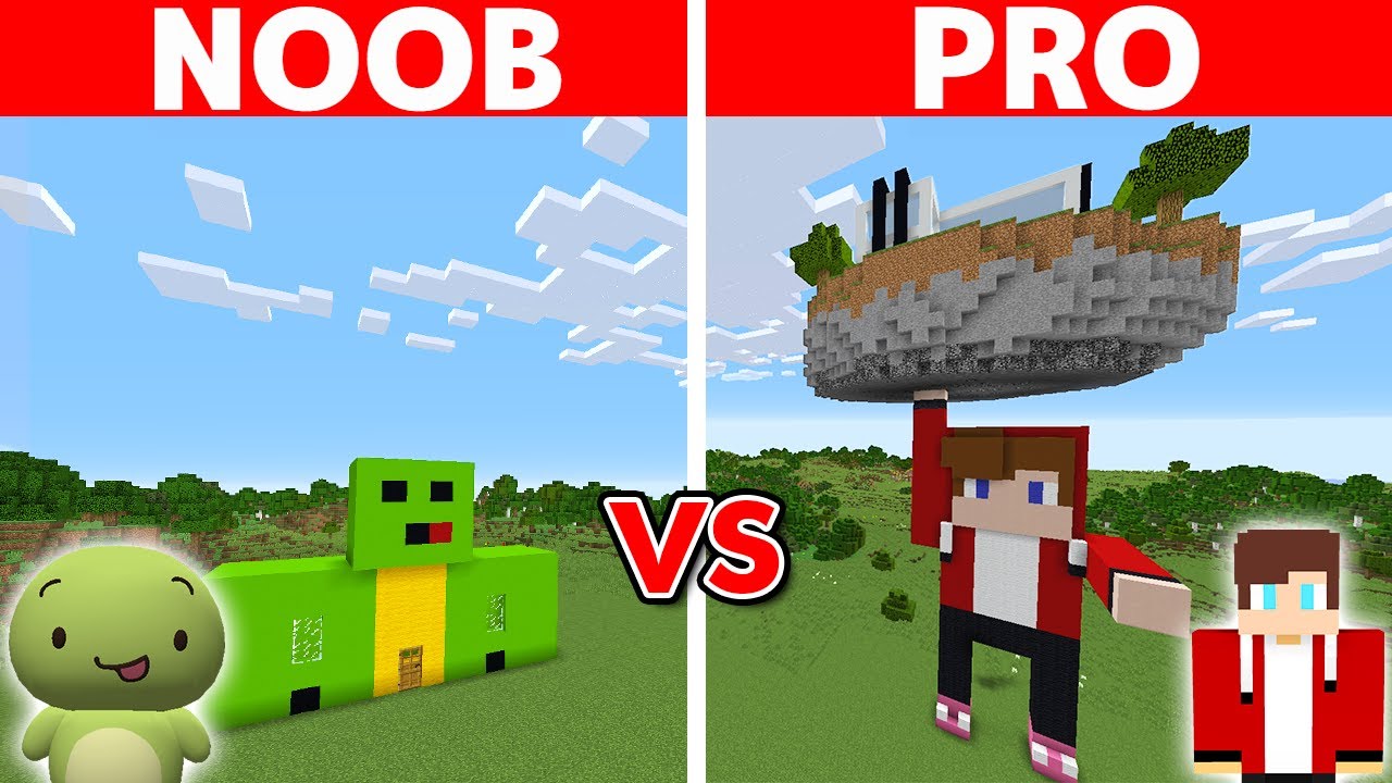 Minecraft NOOB vs PRO: STATUE HOUSE BUILD CHALLENGE
