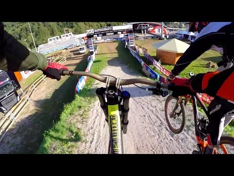 Claudio, Peaty and Rob Warner Ride the Val di Sol DH World Championships Course - UCblfuW_4rakIf2h6aqANefA