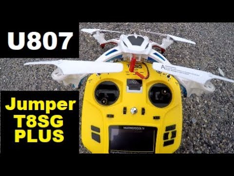 U807 Drone on the Jumper T8SG PLUS with Engpow 800 mAh TIME TEST Manual Flips - UCXP-CzNZ0O_ygxdqiWXpL1Q