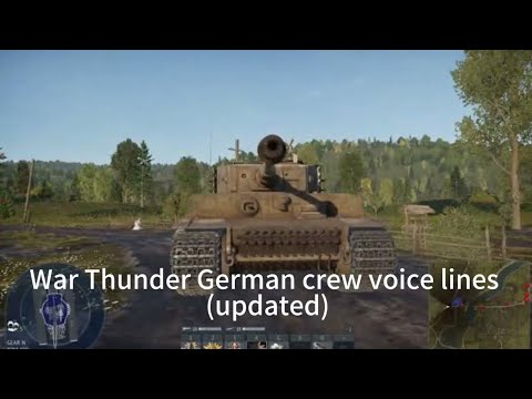 Some War Thunder German crew voice lines updated (maybe)