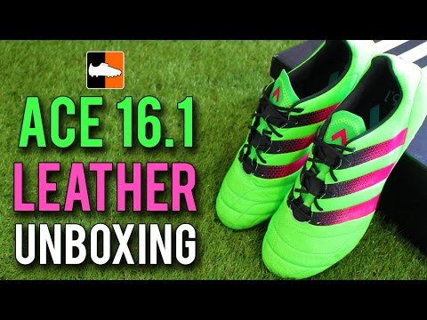 adidas Ace 16.1 Leather Unboxing - Solar Green/Shock Pink/Black Edition - UCs7sNio5rN3RvWuvKvc4Xtg