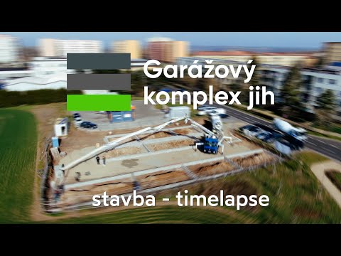 Stavba garážového komplexu - Timelapse