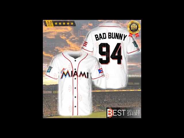 Bad Bunny Baseball Jersey Now Available
