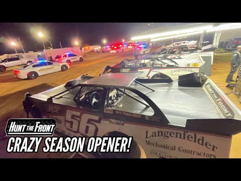 Wild Night at Southern Raceway! Most Police Officers Ever at a Dirt Track? - dirt track racing video image