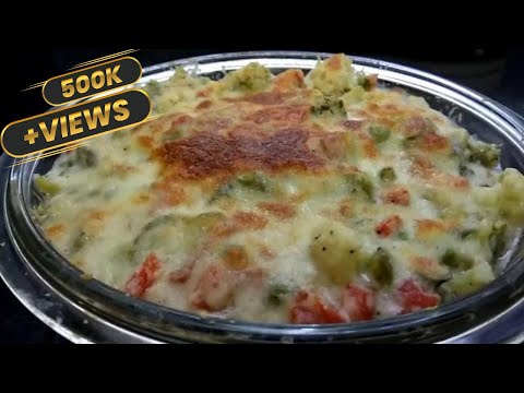 Baked vegetable | perfect for breakfast lunch n dinner recipes|veg au gratin