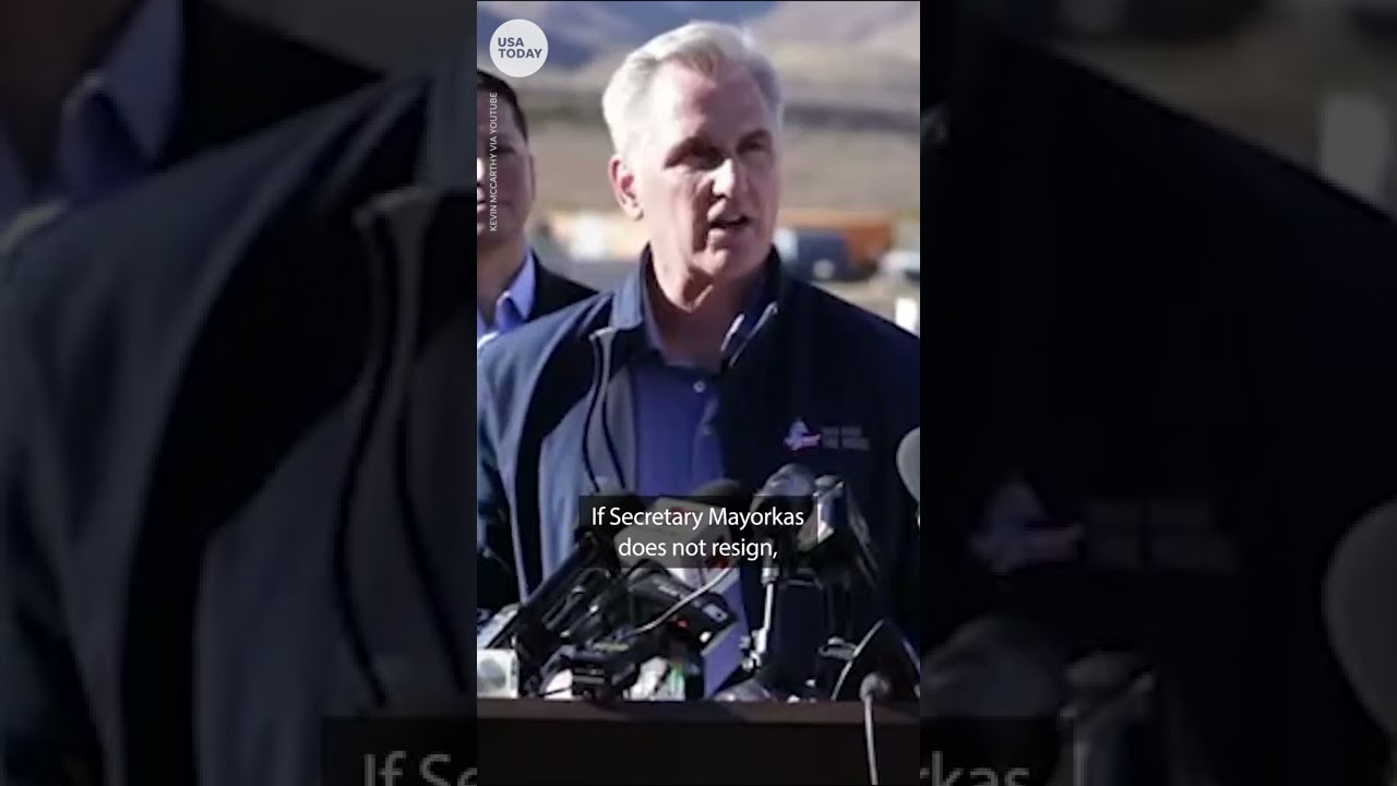 Rep. Kevin McCarthy calls on Homeland Security Sec. Mayorkas to resign | USA TODAY #Shorts