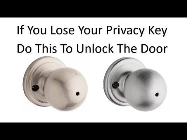 How to Open a Door Lock with a Pinhole