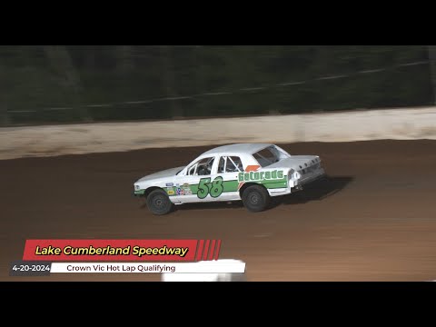 Lake Cumberland Speedway - All Crown Vic Action - 4/20/2024 - dirt track racing video image