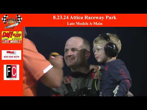 8.23.24 Attica Raceway Park Late Models A-Main - dirt track racing video image