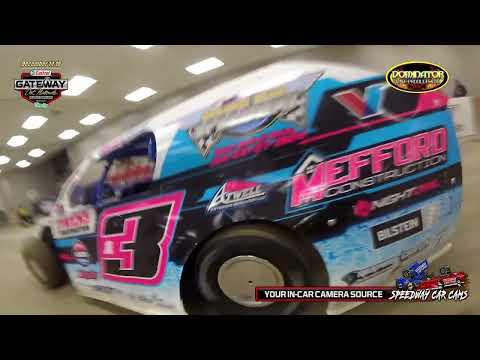 Charlie Mefford with Dominator Race Products powered In-Car Camera at the Gateway Dirt Nationals - dirt track racing video image