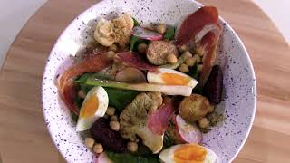 Nicolai - salată de legume și prosciutto