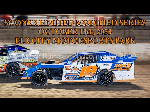 Elk City Motorsports Park Sooner Limited Modified Series 10/13/2023 #18 Kyle Wiens - dirt track racing video image
