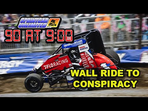 SprintCarUnlimited 90 at 9 for Monday, January 20th: Kyle Larson and the wall ride of conspiracy - dirt track racing video image