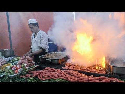 The Flaming Grills of Marrakech. Street Food of Morocco. Jemaa el-Fna Square - UCdNO3SSyxVGqW-xKmIVv9pQ
