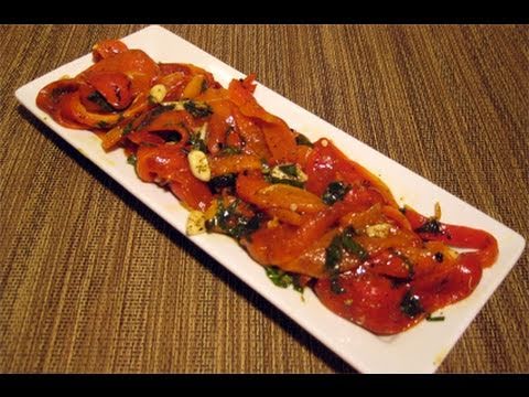 Roasted Peppers Recipe / How to Make Roasted Peppers - Laura Vitale "Laura In The Kitchen" Episode 8 - UCNbngWUqL2eqRw12yAwcICg