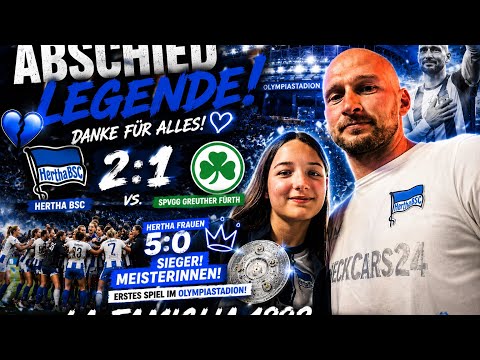 Emotionaler Abschied von Toni, Hertha vs  Fürth und Hertha Frauen Meisterinnen - seid dabei!