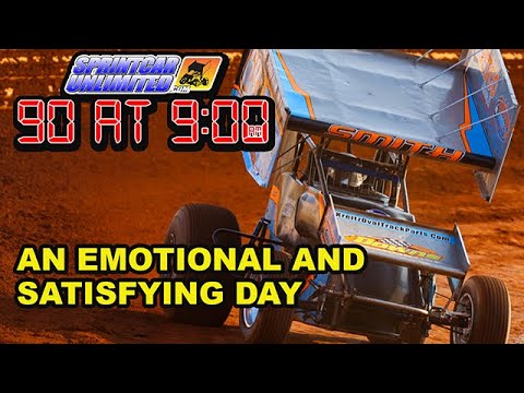 SprintCarUnlimited 90 at 9 for Monday, June 30th: An emotional and satisfying day for Ryan Smith - dirt track racing video image