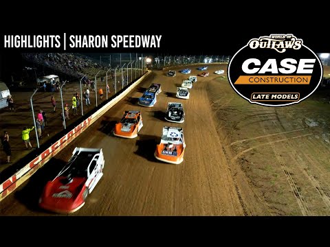 World of Outlaws CASE Construction Late Models | Sharon Speedway | July 13, 2024 | HIGHLIGHTS - dirt track racing video image
