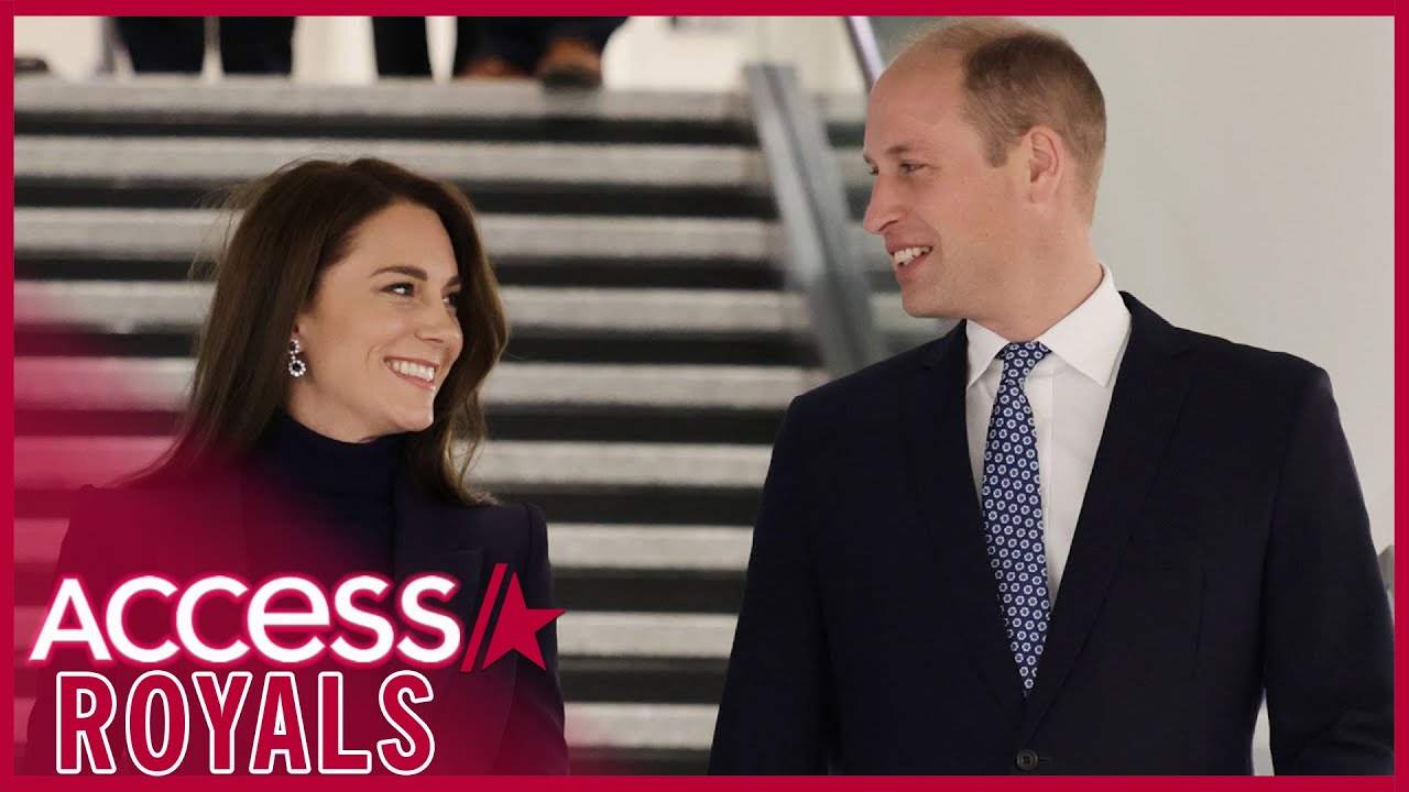 Princess Kate Middleton & Prince William Arrive In Boston Looking Fashionable