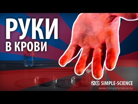 Руки в крови от хлорного железа - химические опыты - UCzWnF-3UWAGNeK5fIkBmahg