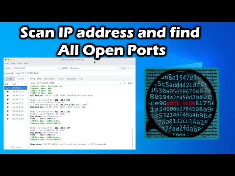 How to Scan IP address and find all open ports