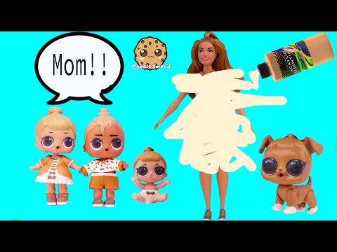 DIY LOL Surprise Peanut Butter MOM Makeover ! Real Easy Barbie Doll Family Craft Video - UCelMeixAOTs2OQAAi9wU8-g