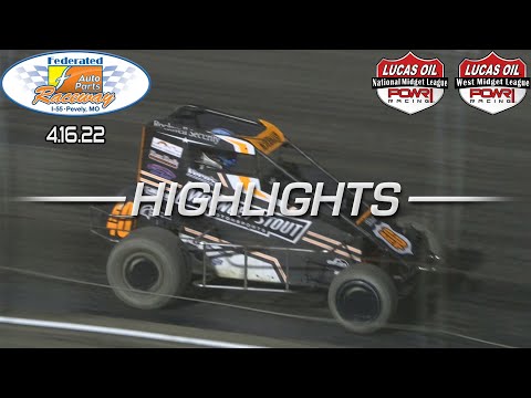 4.16.22 Lucas Oil POWRi National/West Midget League at Pevely Highlights - dirt track racing video image