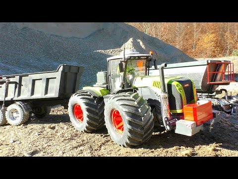 RC Claas Xerion! Amazing RC Trucks in action! Biggest rc construction site - UCT4l7A9S4ziruX6Y8cVQRMw