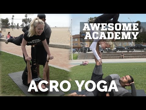 First Time Trying AcroYoga! | Awesome Academy - UCIJ0lLcABPdYGp7pRMGccAQ