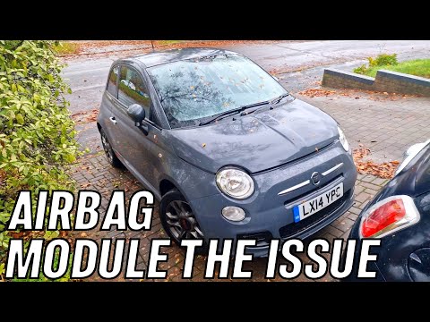 Как заменить блок управления подушками безопасности в Fiat 500?