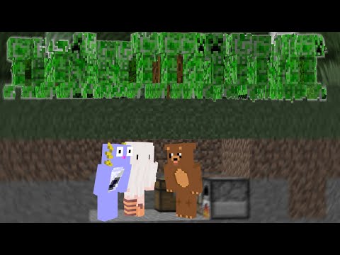 Minecraft, But Creepers Spawn When You Break Blocks...