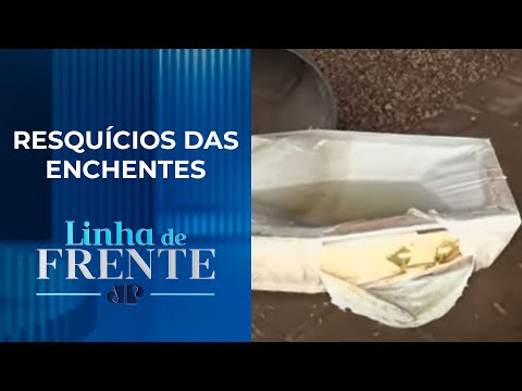 Caixão é visto nas ruas de Porto Alegre | LINHA DE FRENTE