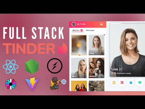 React.js Full Stack Tinder Clone - Node, Express, Tailwind - Full Tutorial 2024