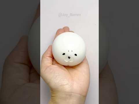 😍Harp Seals Squishy DIY with Nano Tape!
