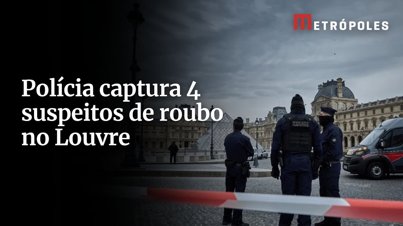Louvre polícia prende quatro suspeitos de roubo milionário
